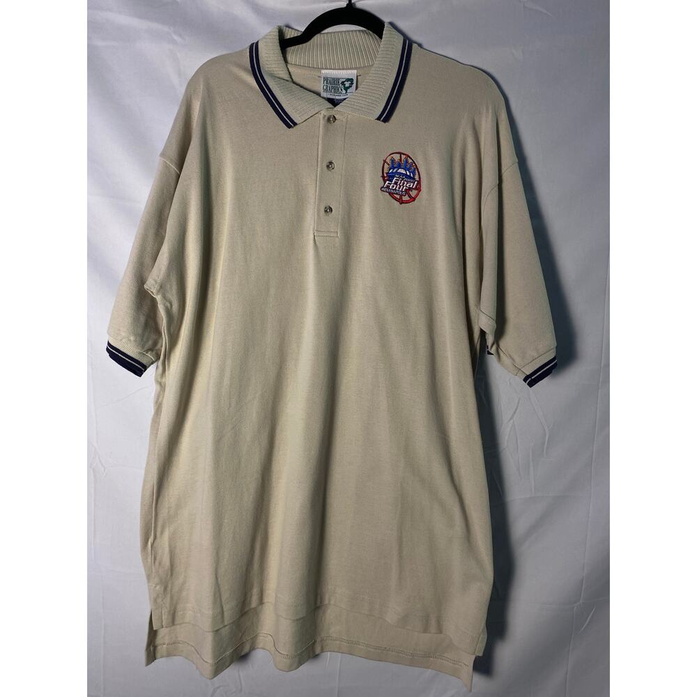 NCAA 2000 Final Four INDIANAPOLIS Tan Polo Shirt Short Sleeve Men's Size 2XL NWT